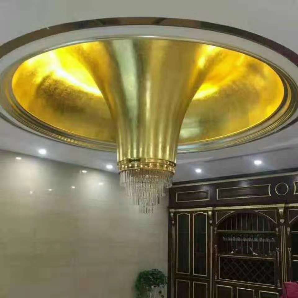 中式裝修貼金箔 大堂客廳貼金箔粘貼牢固色澤純正