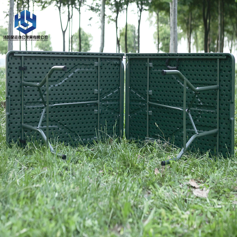 2.4米野戰(zhàn)吹塑桌 燒烤折疊桌便攜式桌子野餐桌戶(hù)外折疊桌指揮會(huì)議作業(yè)吹塑桌