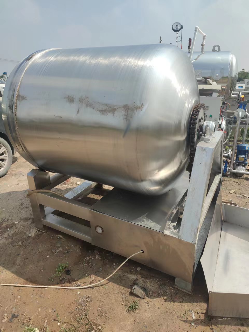 二手真空滾揉機 二手不銹鋼滾揉機 食品腌制入味滾揉機 昌宏二手設(shè)備回收