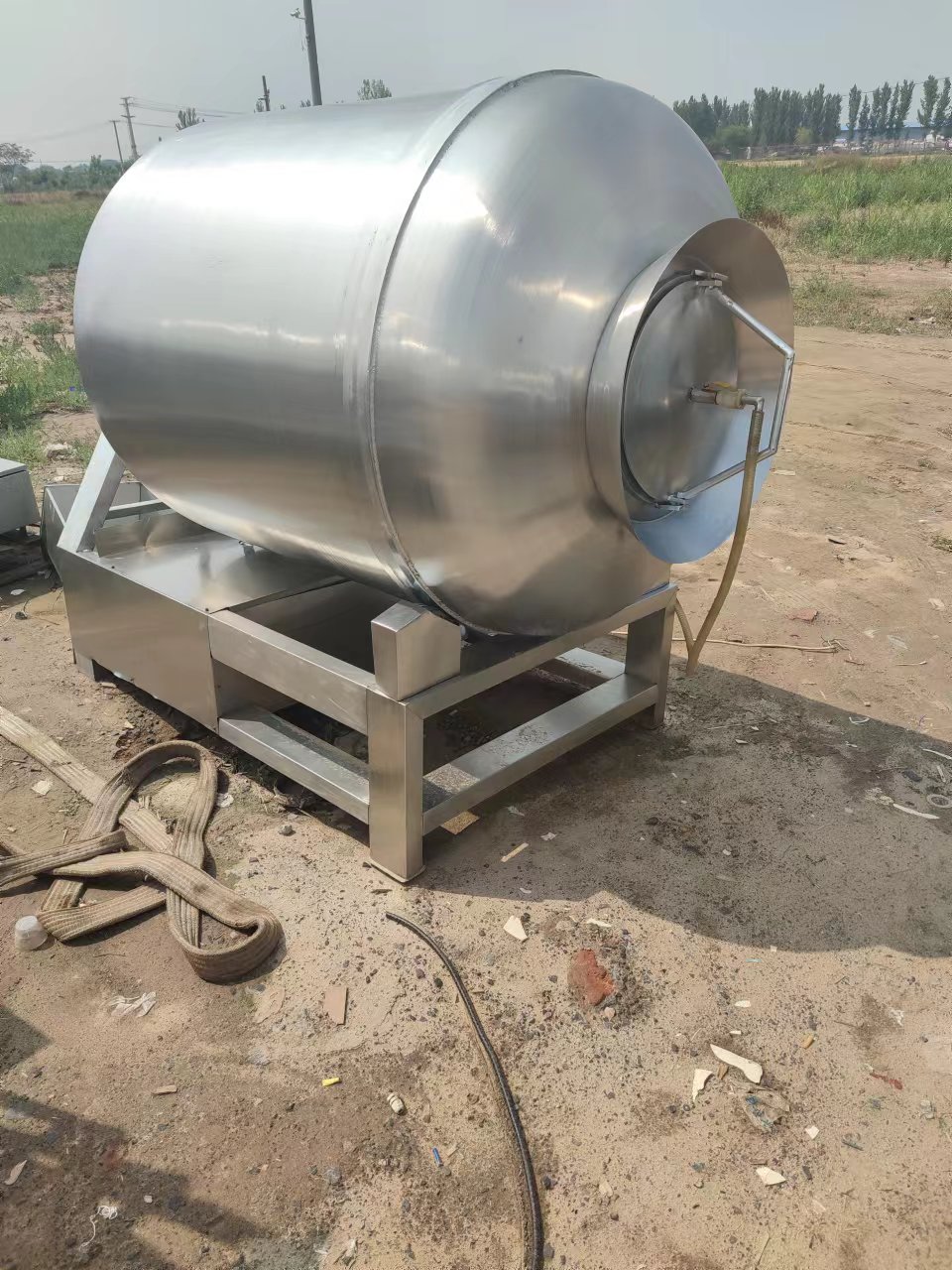 二手真空滾揉機 二手不銹鋼滾揉機 食品腌制入味滾揉機 昌宏二手設(shè)備回收