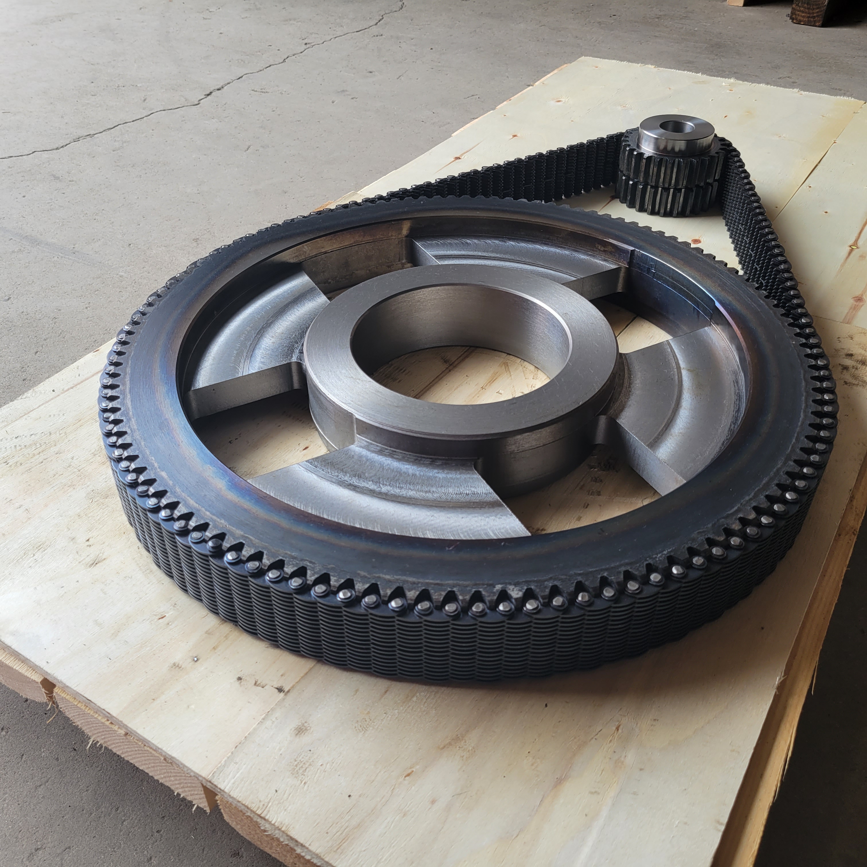 CL08 節(jié)距12.7毫米 內(nèi)導(dǎo)31片齒形鏈條鏈輪 高速靜音傳動(dòng) 非標(biāo)定制