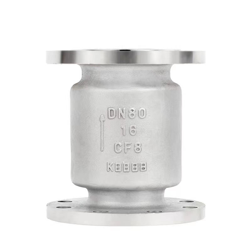 304不銹鋼法蘭立式止回閥  豎直垂直安裝單向閥逆止閥HW42W-16P