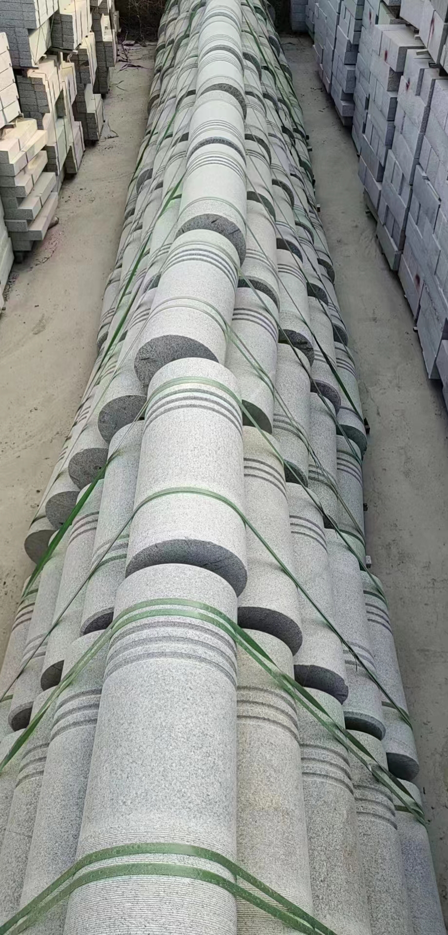 芝麻白芝麻灰擋車(chē)石 圓球  圓柱