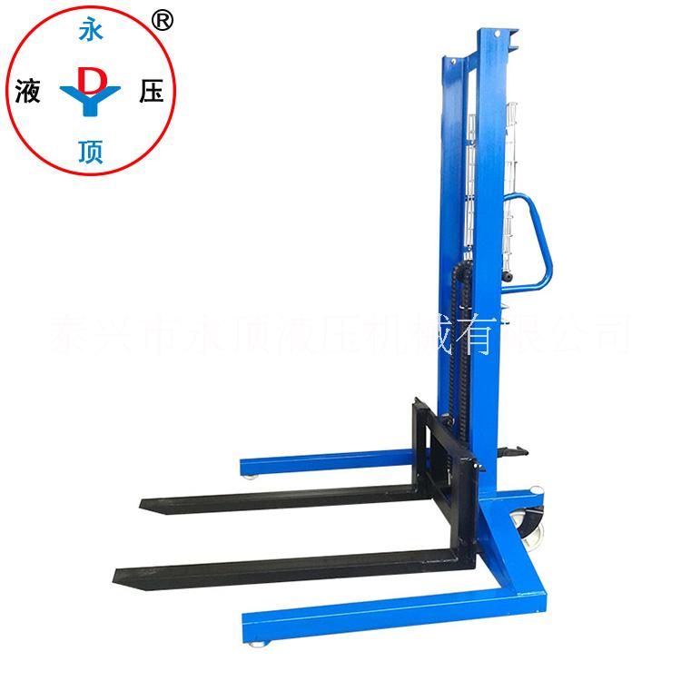 1噸寬腿手動(dòng)堆高車(chē) 前后大輪裝卸搬運(yùn)叉車(chē)