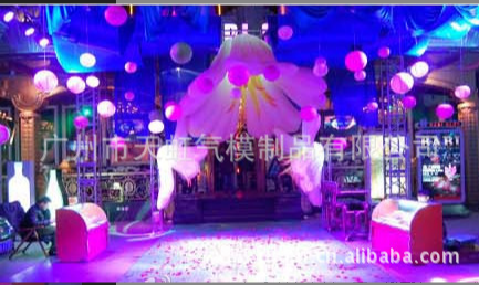 佛山LED充氣花 婚禮舞臺裝飾價格 LED燈柱.LED球