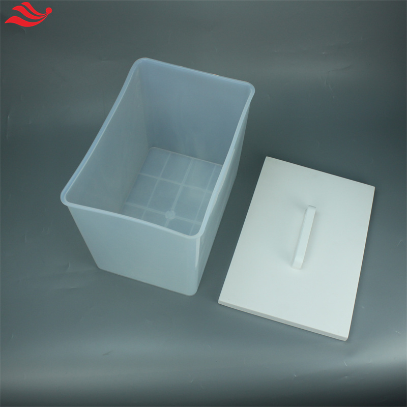 PFA清洗方槽一體成型15L耐腐蝕低本底半導(dǎo)體晶圓酸洗浸泡