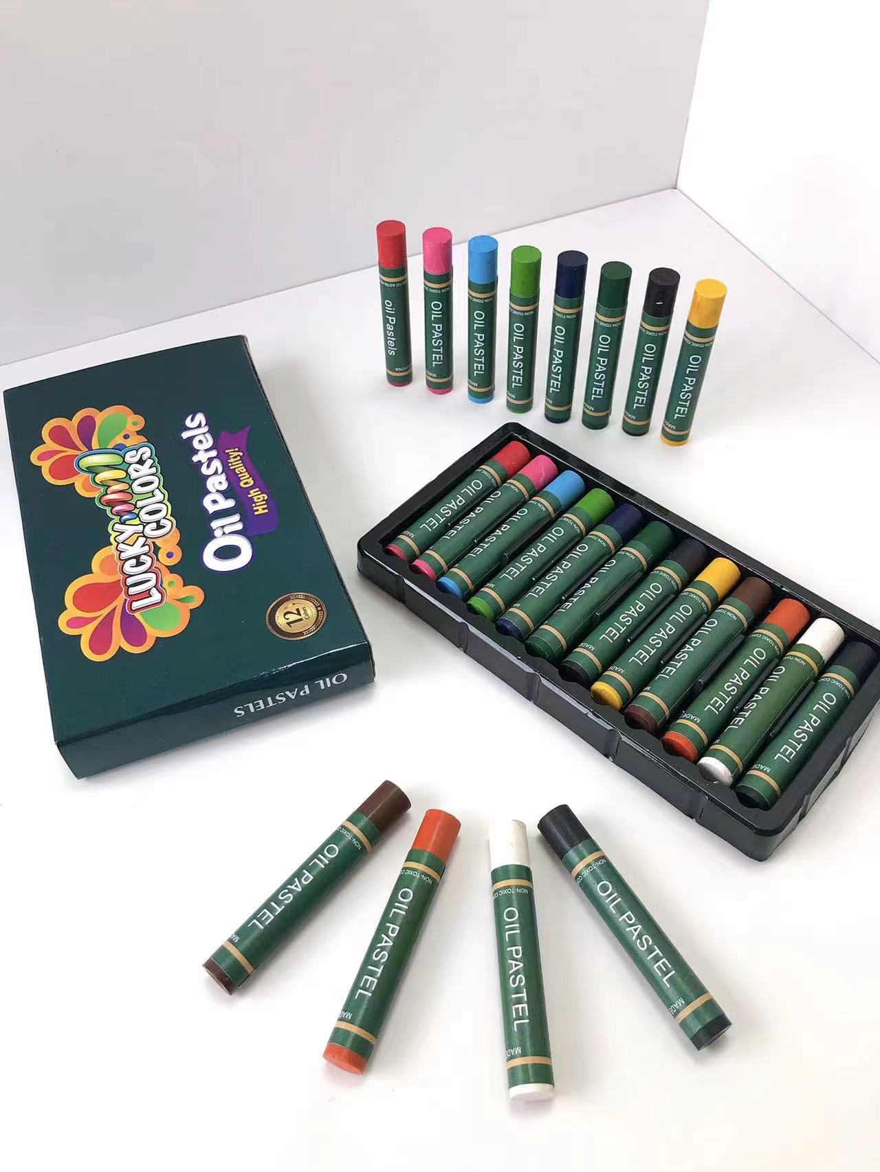 廠家批發(fā)蠟筆  兒童蠟筆  不粘手蠟筆 三角蠟筆 油畫(huà)棒 塑料蠟筆