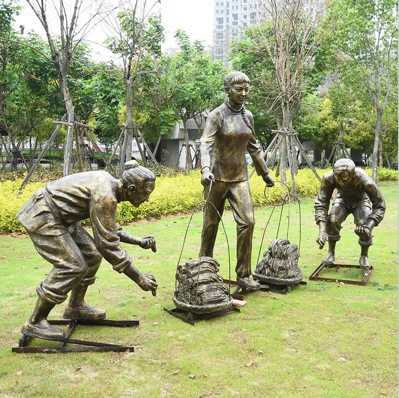 玻璃鋼農耕雕塑制作 玻璃鋼農耕雕塑廠家 玻璃鋼農耕文化雕塑 玻璃鋼農耕人物雕塑現(xiàn)貨