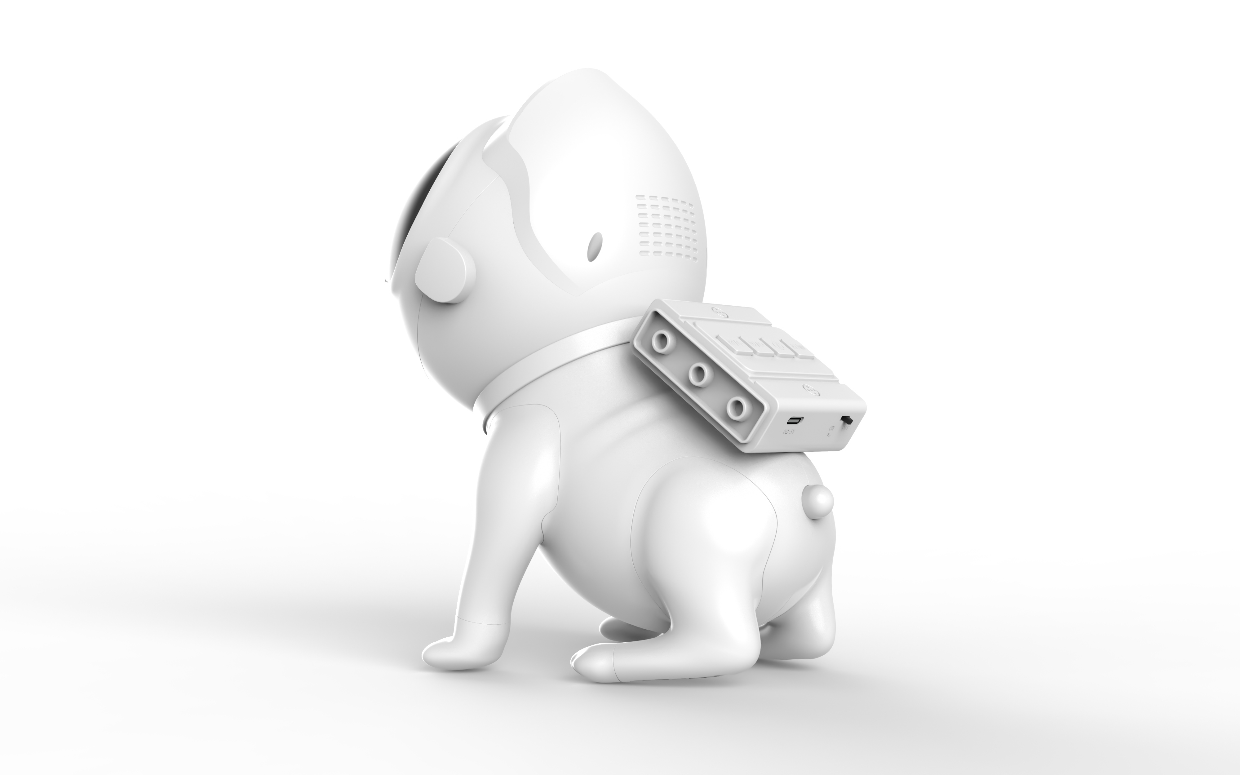 新款太空狗音樂星空投影燈 藍牙音箱WiFi智能白噪音臥室氛圍燈