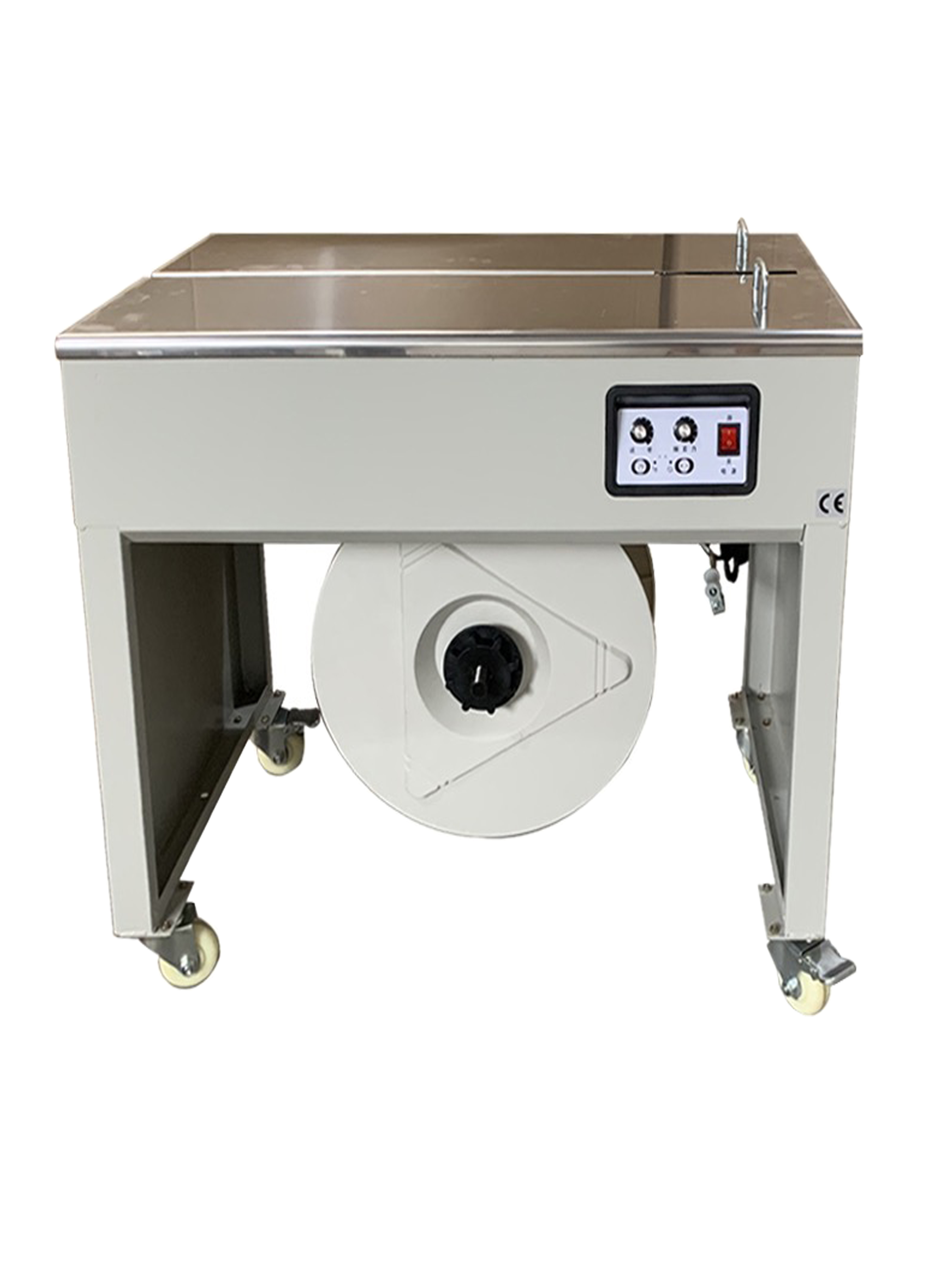 新款pp帶雙電機(jī)靜音半自動(dòng)電動(dòng)熱熔塑料帶打包機(jī)捆扎收緊一體機(jī) 打包機(jī)  pp帶捆扎機(jī)