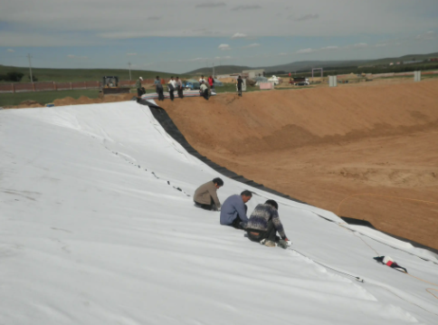 內(nèi)蒙水利用復(fù)合土工膜人工湖垃圾填埋場用HDPE兩布一膜