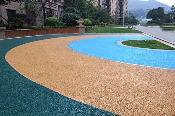 陜西西安 渭南 咸陽 寶雞膠粘石路面，透水膠粘石路面 陜西西安 渭南 咸陽 膠粘石路面