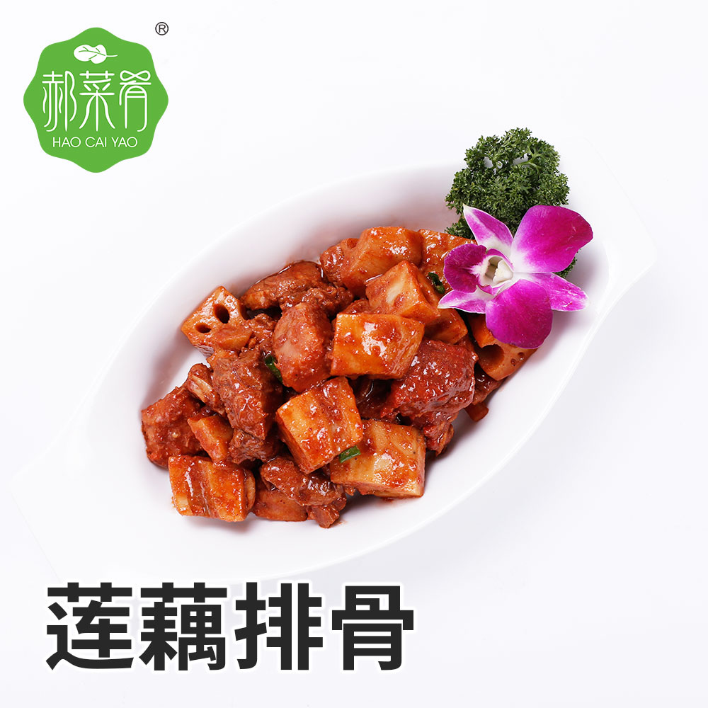 郝菜肴冷凍速食料理包廠家批發(fā)方便菜蓮藕排骨預(yù)制菜 外賣煲仔飯料理包