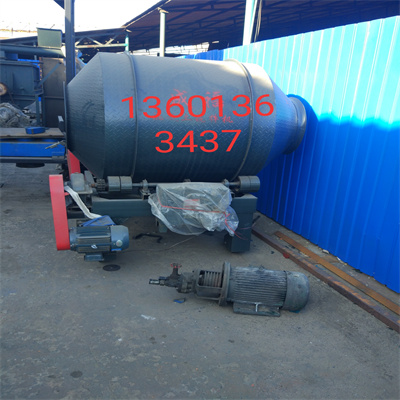混凝土攪拌機出租 滾筒水泥混料機 固定料斗皮帶機上料快速