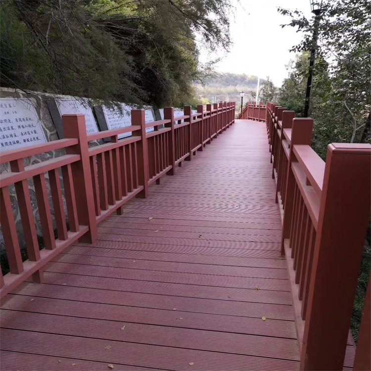 木塑戶外欄桿 塑木護(hù)欄定制加工