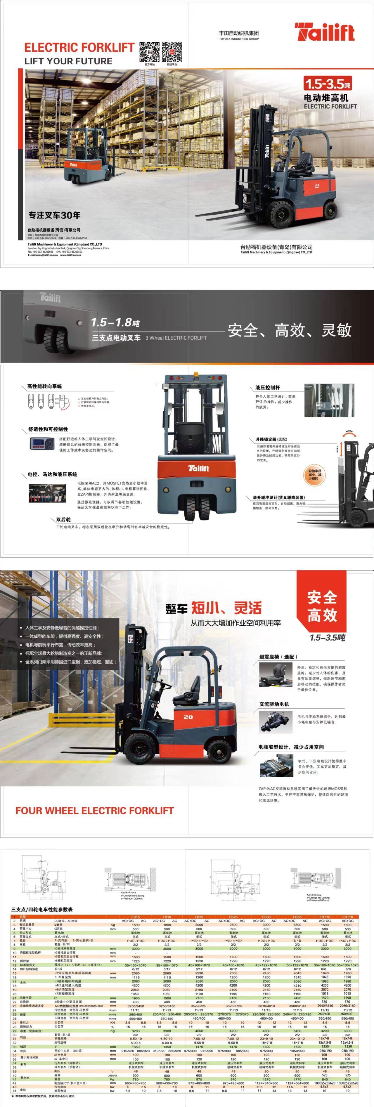 山東青島電動叉車新能源 合力叉車證