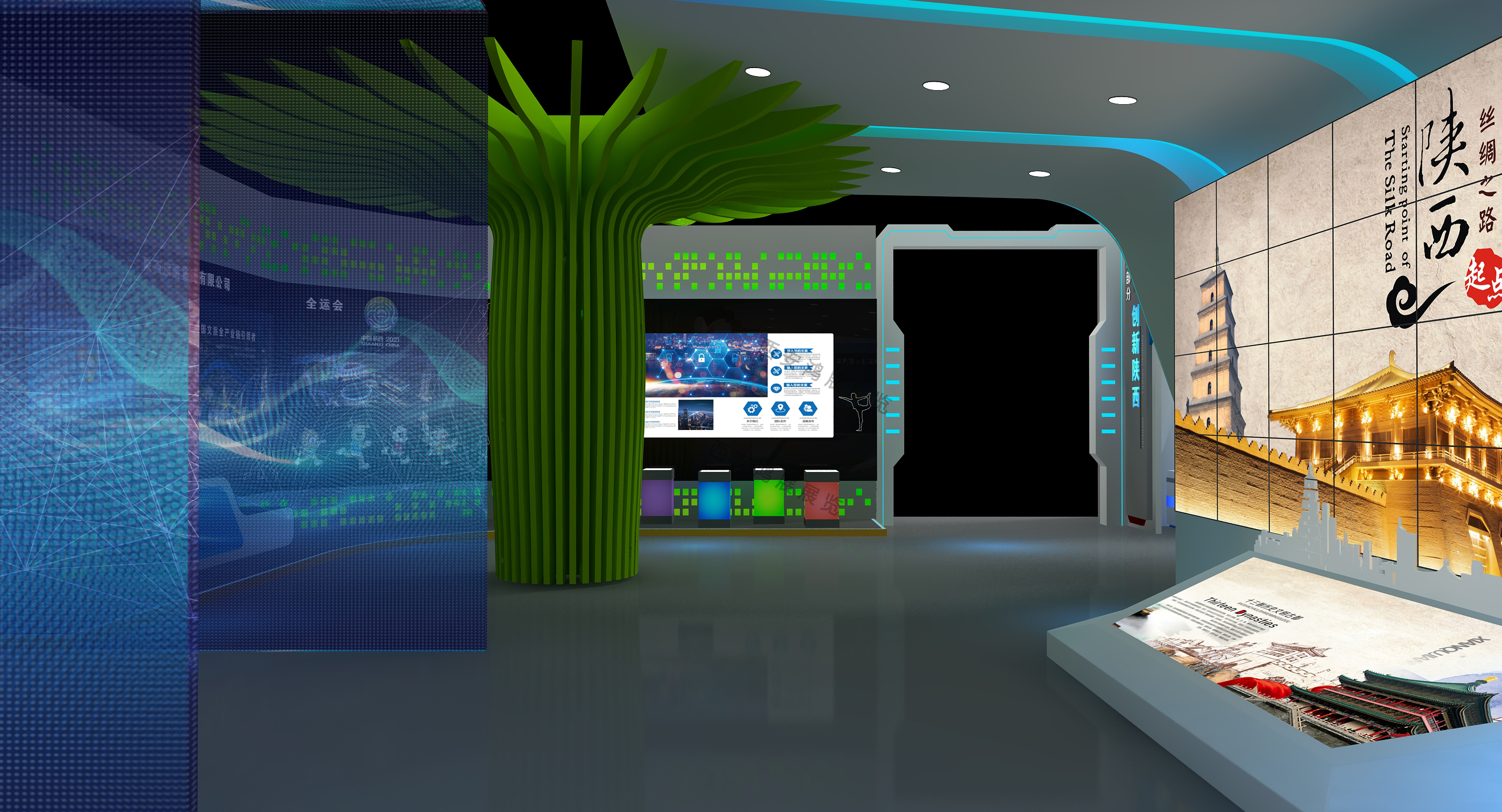 銀川科技館 展廳搭建設(shè)計(jì)