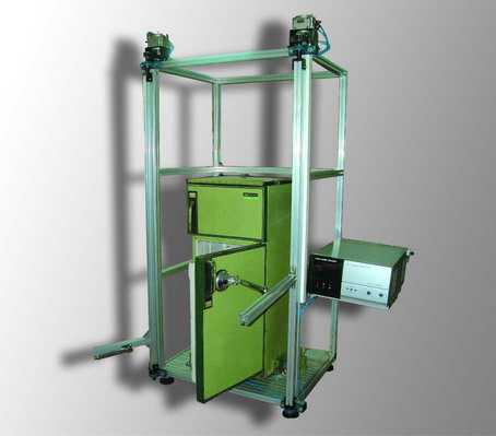 柜門開關(guān)壽命試驗機 電冰箱門開關(guān)壽命試驗機   冰箱門開關(guān)鉸鏈壽命測試裝置