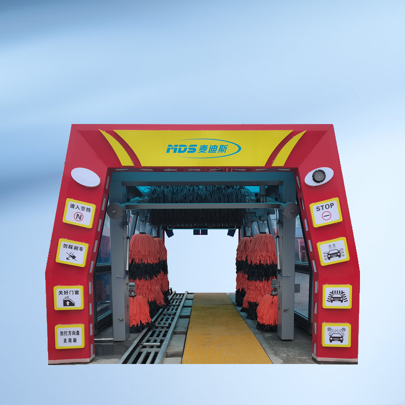 洛陽加油站裝一臺洗車機(jī)多少錢 麥迪斯隧道式全自動洗車機(jī)超越款