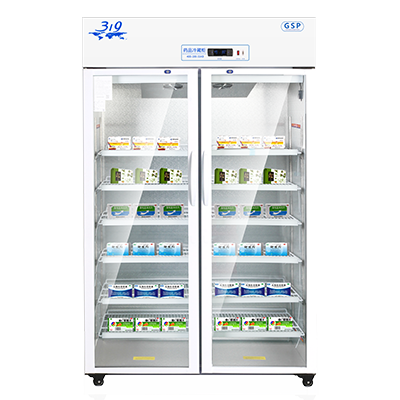 319品牌冷藏柜立式雙門800L帶輪醫(yī)用