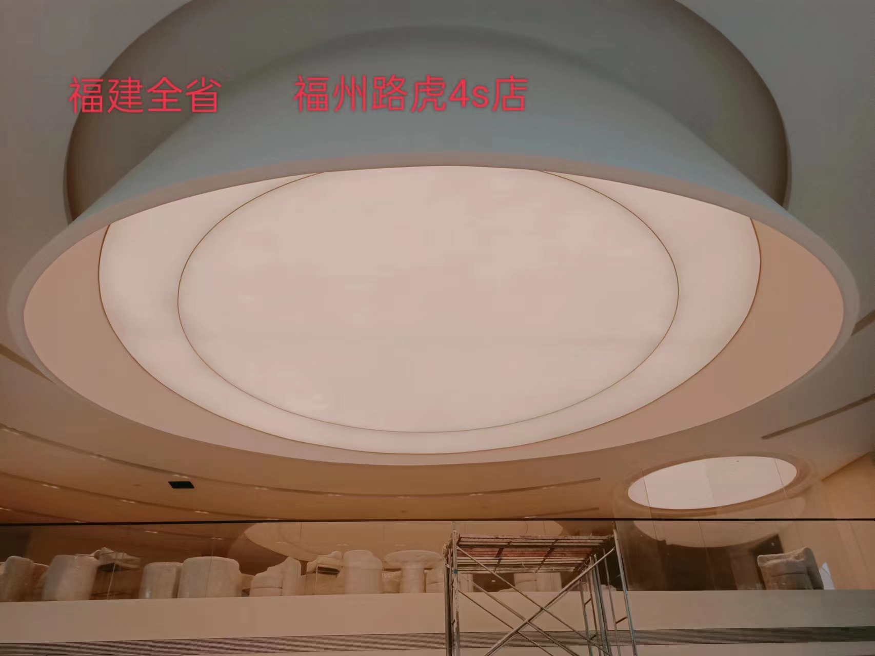 施工案例福建省全省路虎4s店軟膜  福州銘城軟膜天花廠家