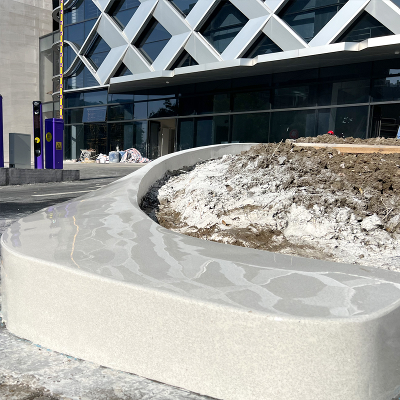 廣場公園景區(qū)市政路面泰科砼坐凳現澆筑供質檢報告 泰科砼坐凳