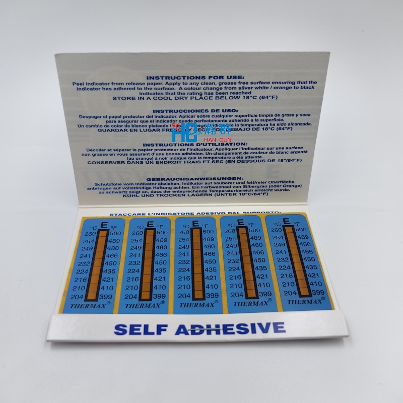 八格熱敏試紙8E:204℃- 260℃批發(fā)-價(jià)格-哪家好-銷售（蘇州瀚群電子材料有限公司）