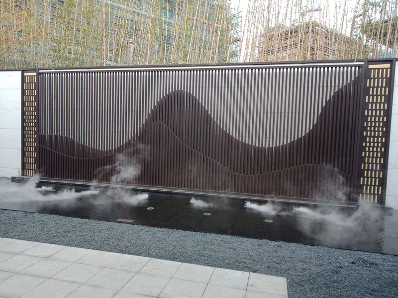 杭州屏風鋁藝景墻@ 酒店用造型銅鋁屏風 @結(jié)構(gòu)新穎安裝方便