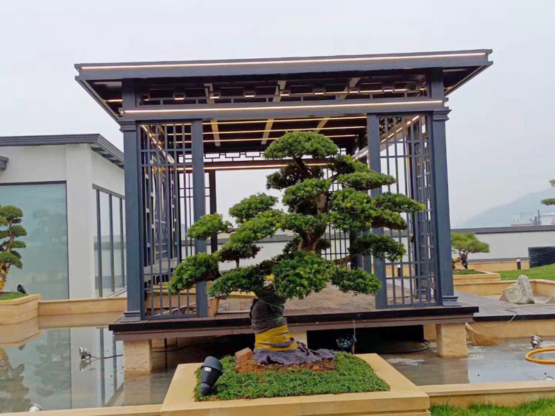 鋁合金涼亭新中式戶外別墅花園庭院涼棚陽光房景觀仿古涼亭子定制