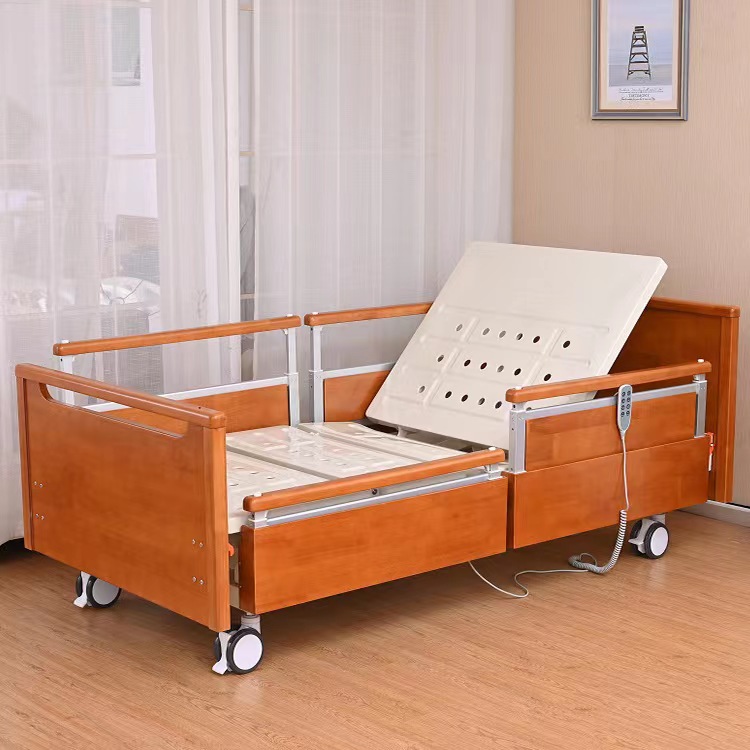 手搖護(hù)理床的翻折功能