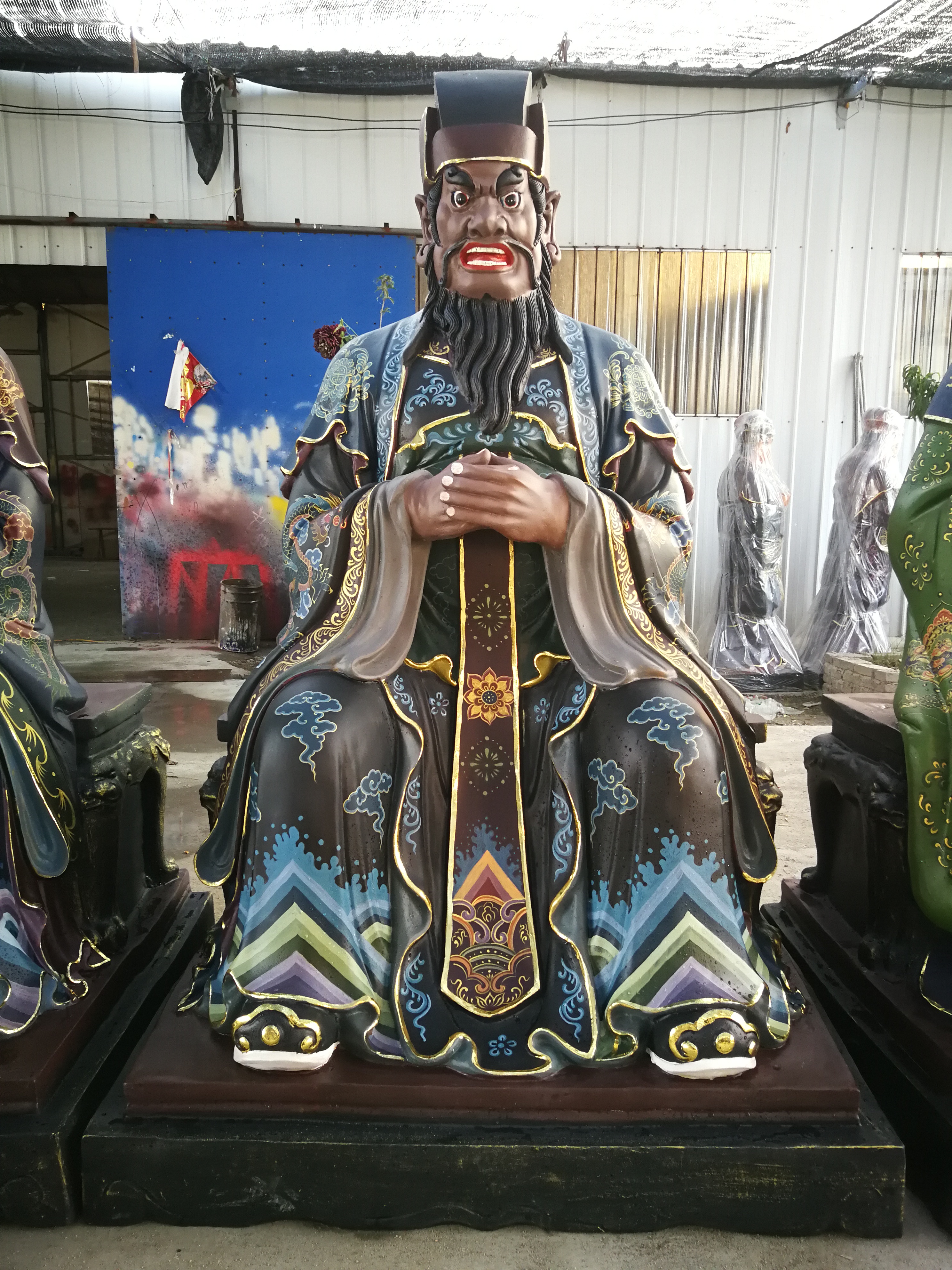 山東十王真君神像 地府十殿閻君神像 十殿冥官像
