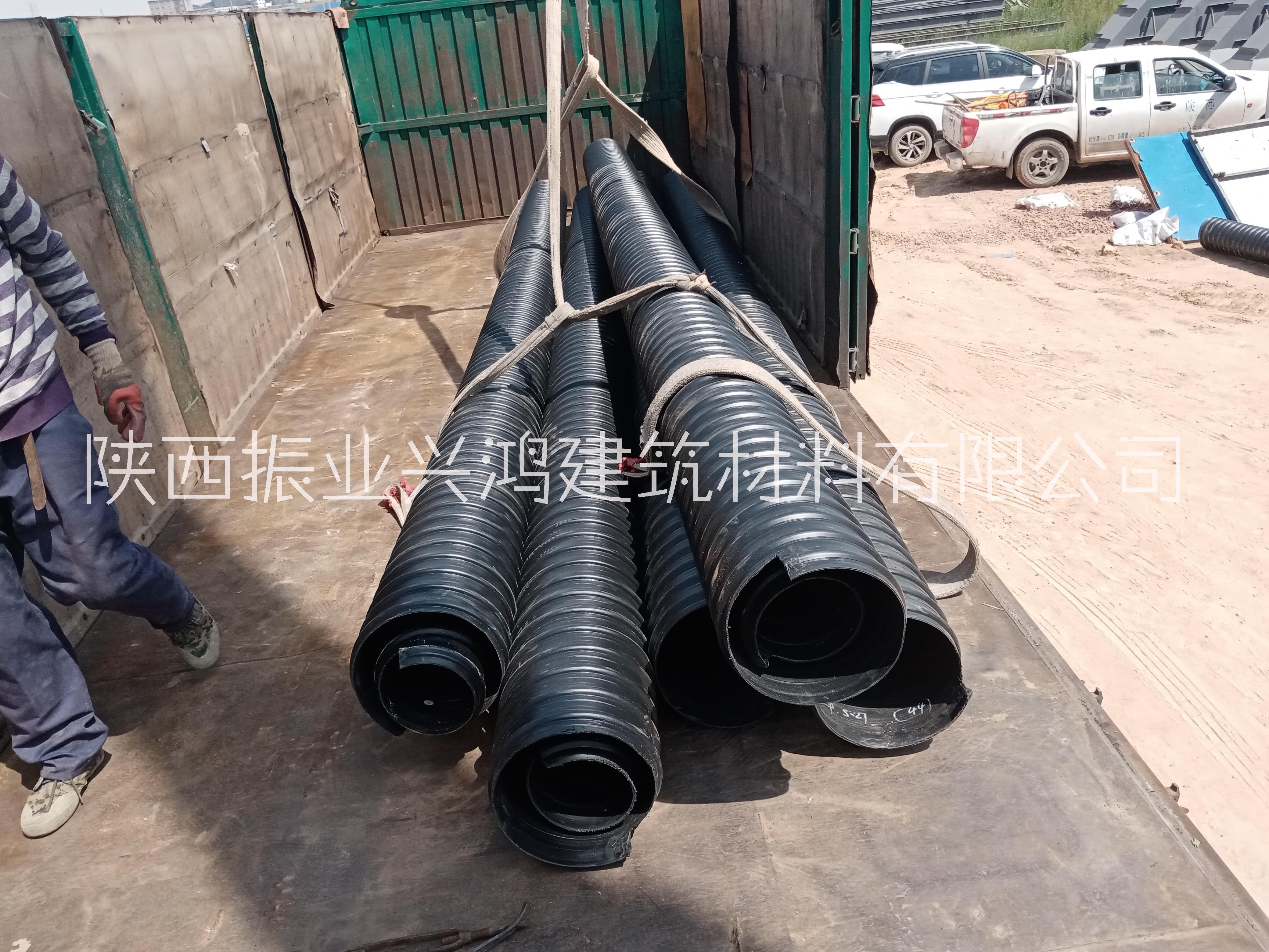 山西運城市hdpe聚乙烯雙壁波紋管 市政排水管廠家批發(fā) hdpe雙壁波紋管 鋼帶增強螺旋波紋管