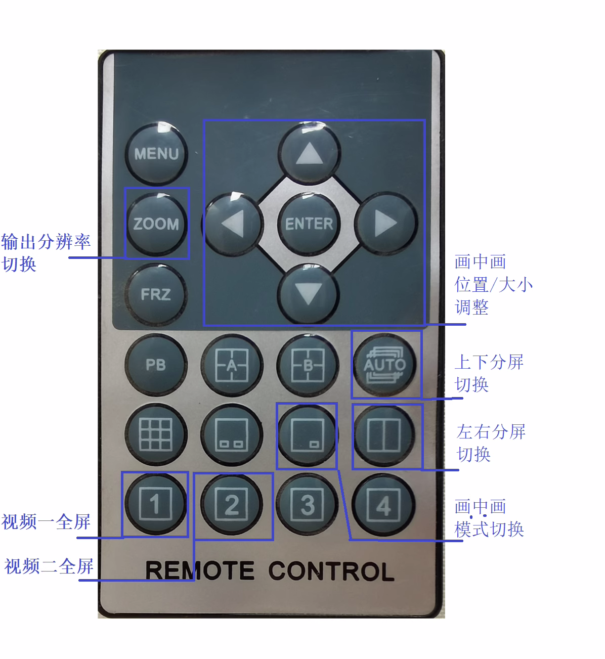 VGA4進一出高清畫面處理器