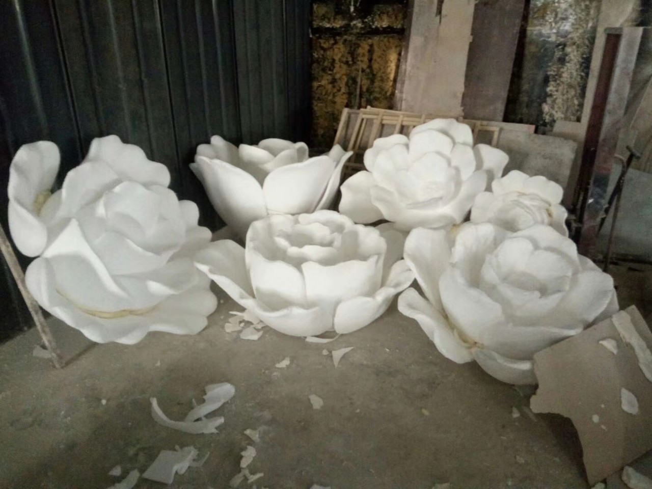 道具花朵 廠家專業(yè)制作 泡沫雕塑景觀花朵 泡沫道具