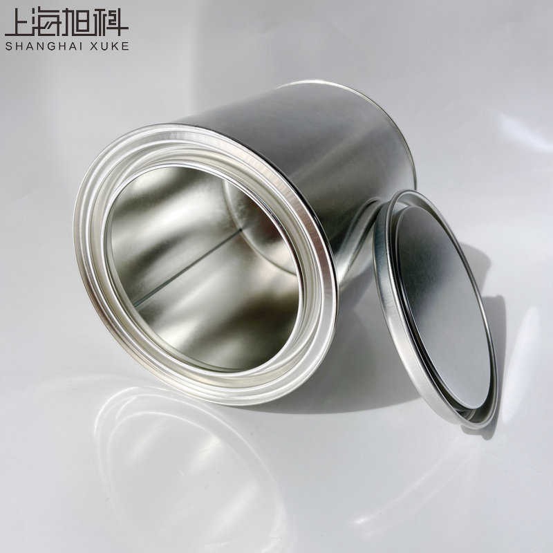 1L圓鐵罐 馬口鐵化工罐 油漆涂料罐 茶葉罐樣品調(diào)漆化工鐵罐