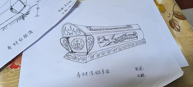 爆款楠木土葬棺材榫卯無釘