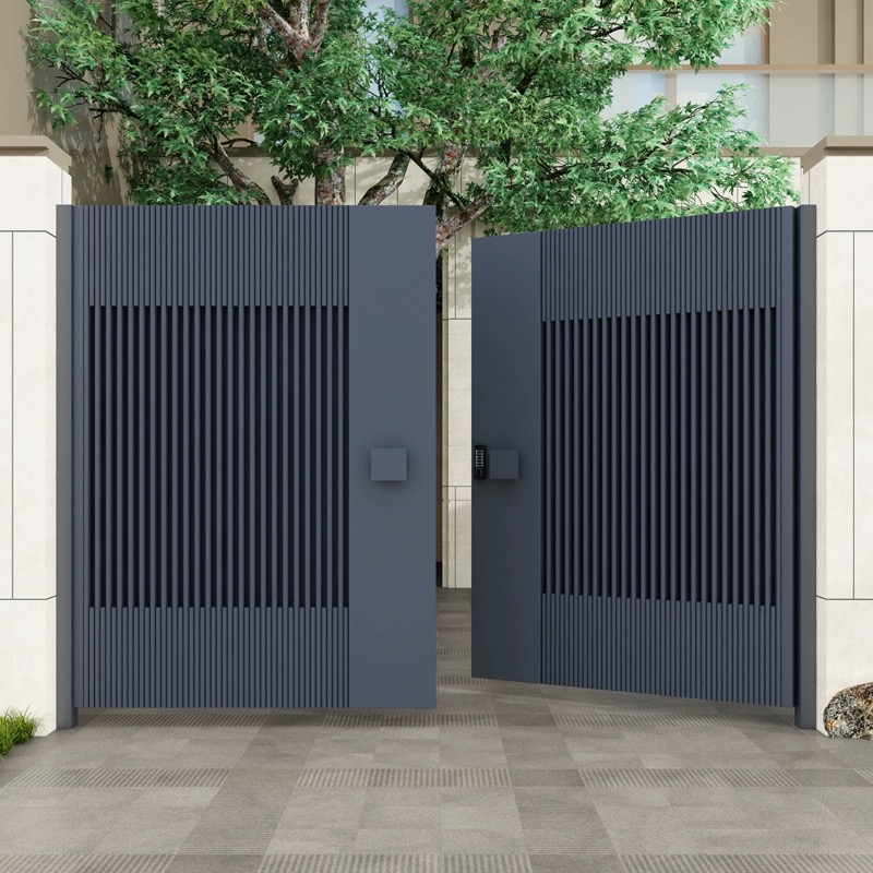鋁藝大門別墅庭院現(xiàn)代電動門鋁合金大門農(nóng)村簡易式 鋁藝大門福建生產(chǎn)廠家