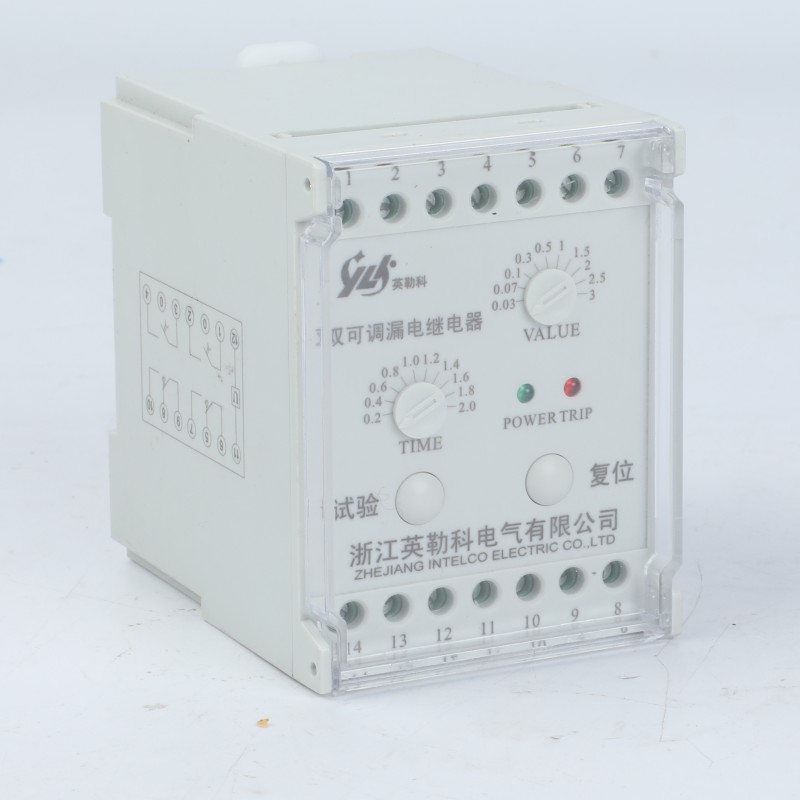 英勒科 RELR-1DS漏電繼電器適用于交流電壓線路中做有無中性點(diǎn)漏電保護(hù)