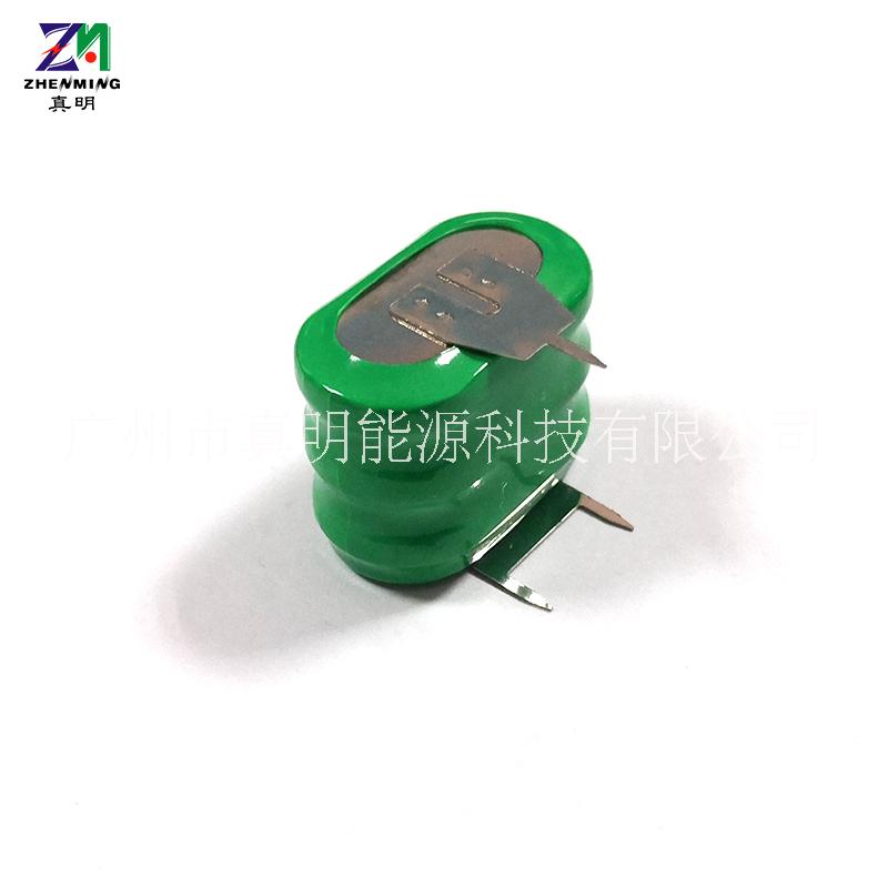 真明160mAh遙控玩具報(bào)警器充電電池  160H鎳氫充電紐扣電池
