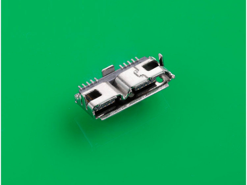 威聯(lián)創(chuàng)供應(yīng) 硬盤硬盤接口MICRO USB 3.0 母頭 內(nèi)DIP腳距11.30MM 10PIN貼片SMT