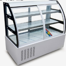 西安商用蛋糕柜 風(fēng)冷無霜面包甜點柜冷藏保鮮柜 圓弧玻璃蛋糕展示柜