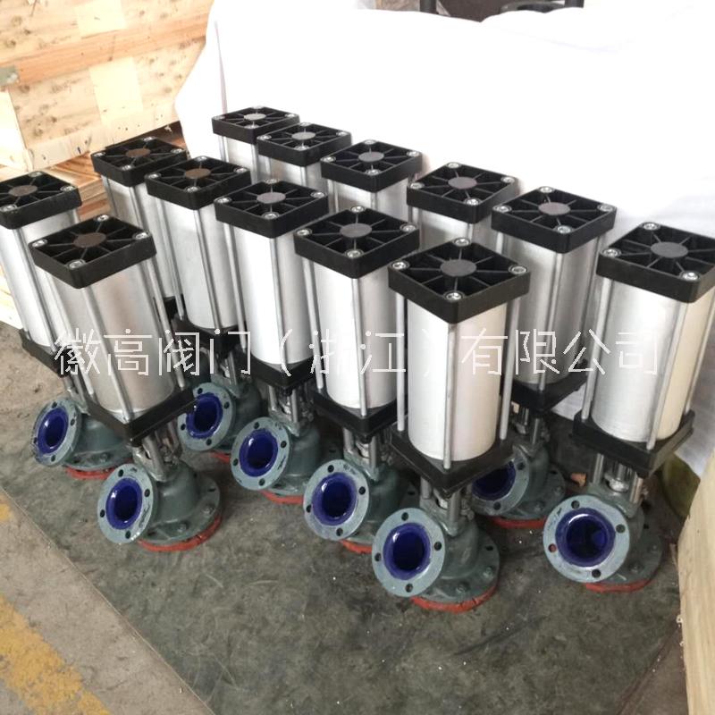 徽高 氣動(dòng)搪瓷上展式放料閥  HG65-89-1