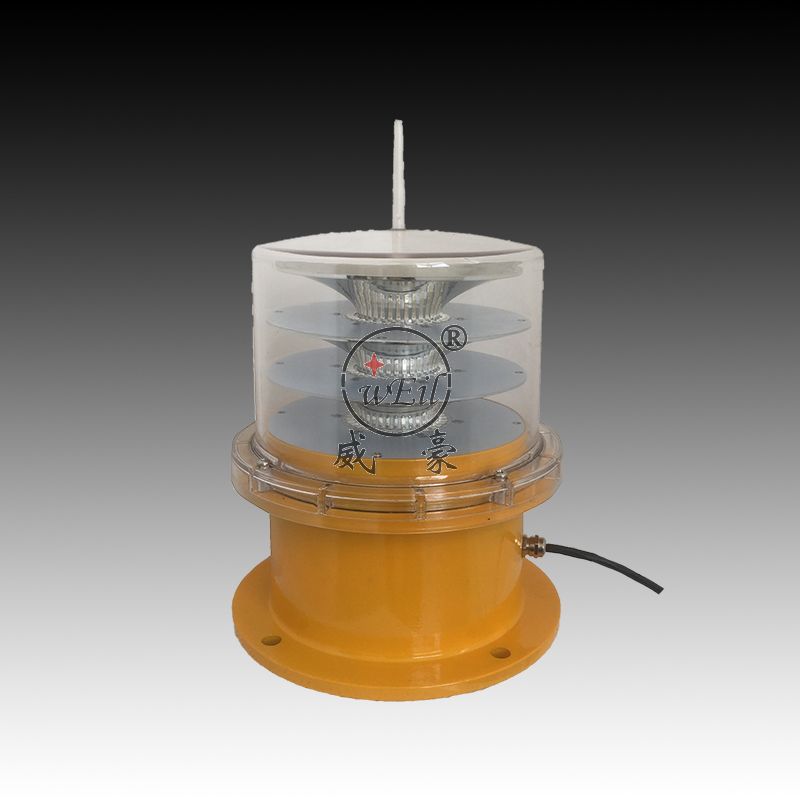 WH-180B型中光強(qiáng)長壽命碟態(tài)冷光源航空障礙燈、高樓信號(hào)燈塔橋涵煙囪示燈