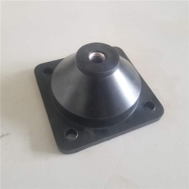 JGF方形內(nèi)置鋼板橡膠減震器底部可固定螺栓橡膠減振墊水泵風(fēng)機隔振墊
