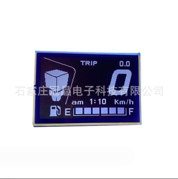 河北石家莊2.9寸車(chē)載液晶屏 儀器儀表COG顯示模塊供應(yīng) 168*108黑底白字顯示屏