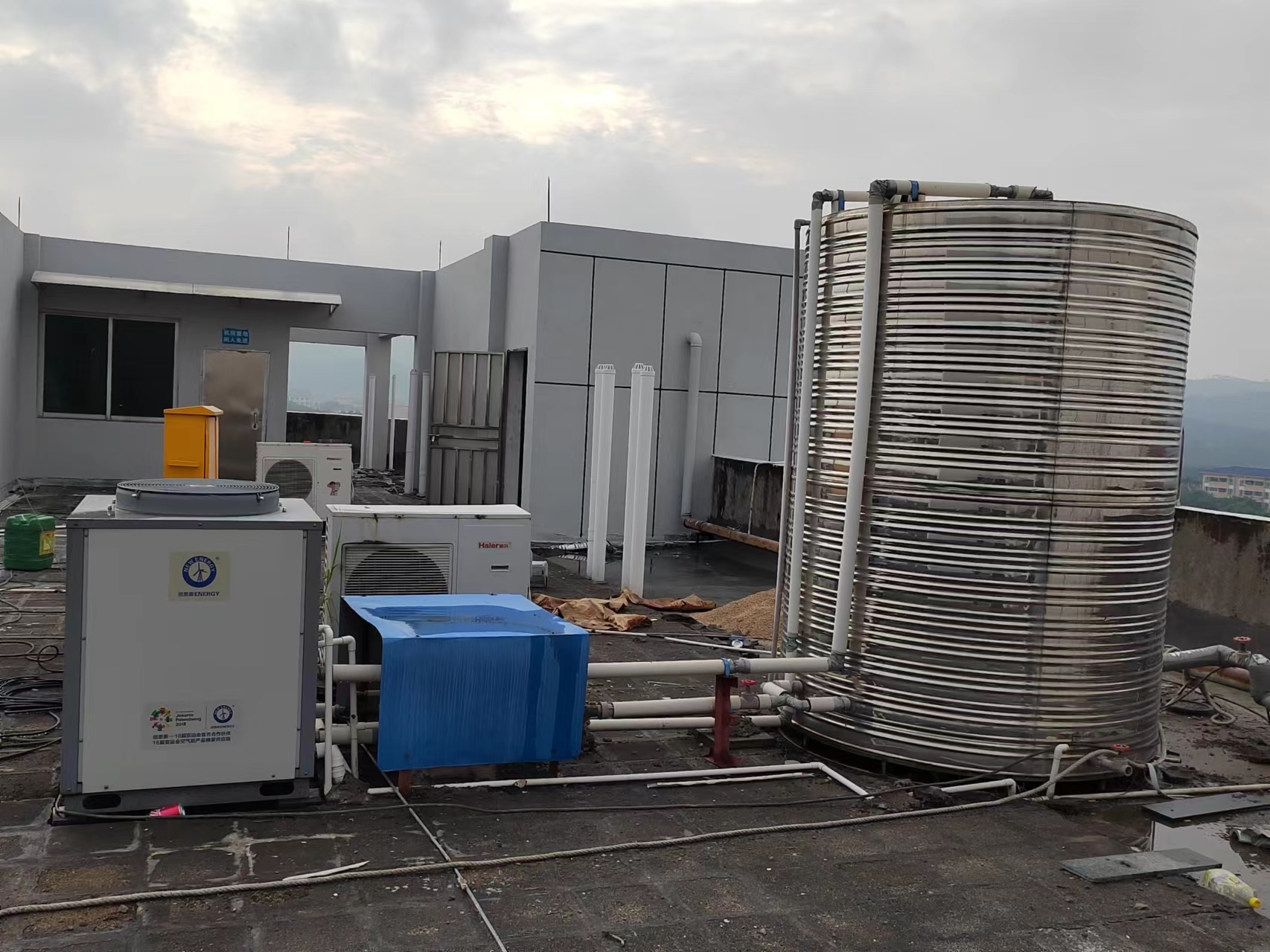 深圳 酒店空氣能中央熱水工程施工 空氣能熱水器中央熱工程報價