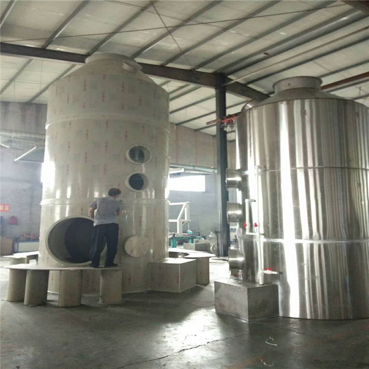 PP噴淋塔 不銹鋼噴淋塔 漆霧凈化塔  處理酸霧降溫