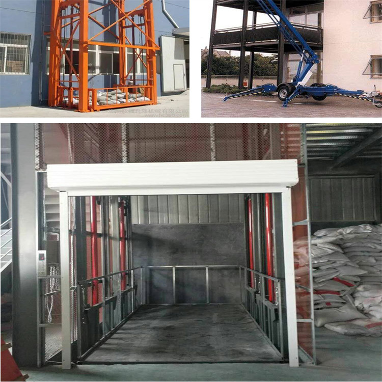 1噸臺(tái)面2米導(dǎo)軌液壓貨梯升降機(jī)-自來水廠3噸單梁懸掛行吊晟礦