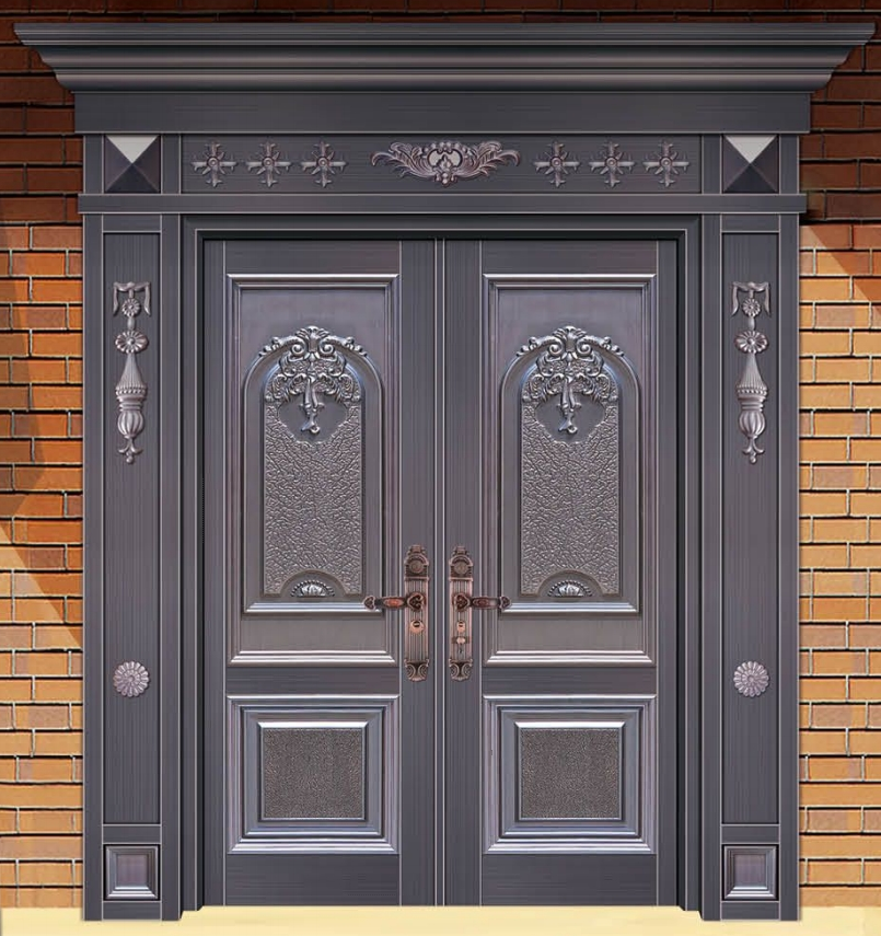 工廠定制韓式門新款韓式入戶門別墅單門小區(qū)入戶門彩鋼門兼別墅庭院設(shè)計生產(chǎn)廠家