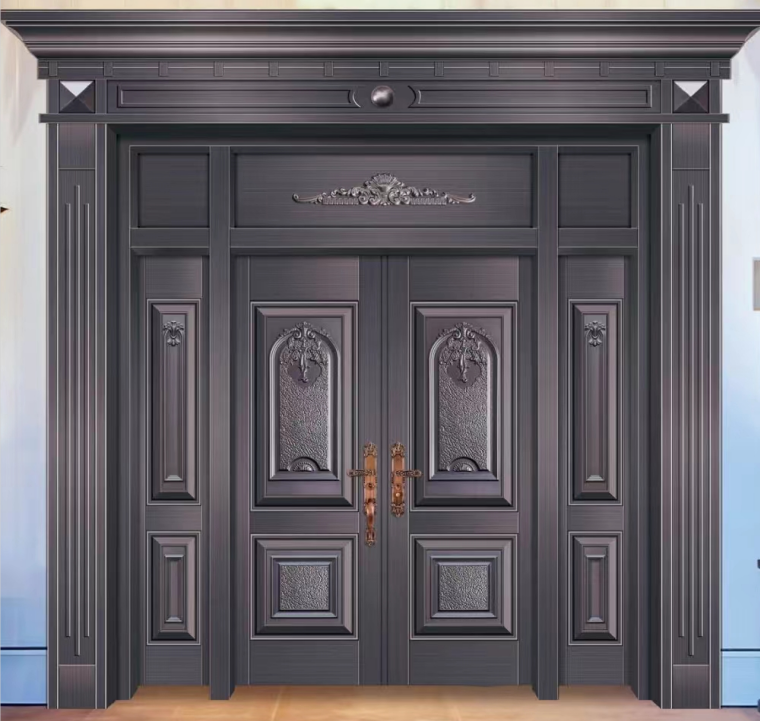 工廠定制韓式門新款韓式入戶門別墅單門小區(qū)入戶門彩鋼門兼別墅庭院設(shè)計生產(chǎn)廠家